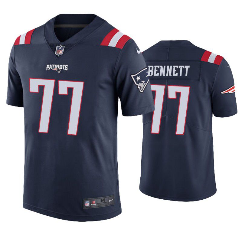 Men New England Patriots 77 Michael Bennett Nike Navy Limited NFL Jersey